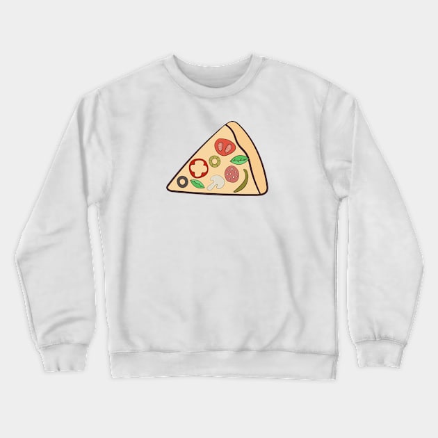 A slice of pizza. Crewneck Sweatshirt by Design images